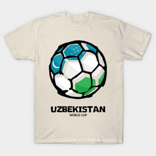Uzbekistan Football Country Flag T-Shirt